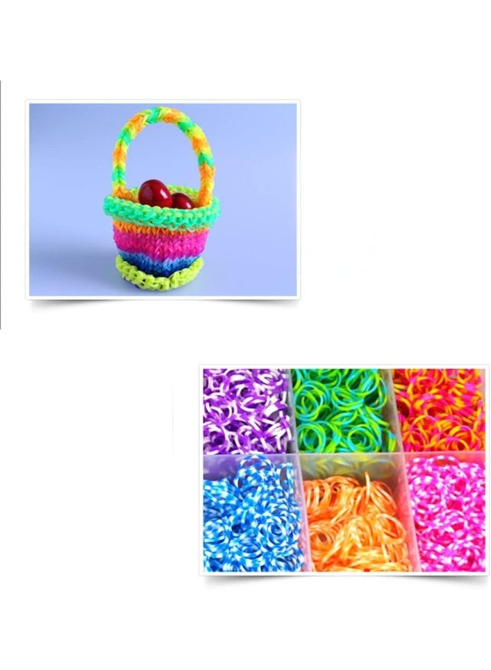 OSHIMA Rubber Bands Set, Colorful 4400 Rubber Band with Storage Case, Loom RubberBands for DIY Refill Bracelet Making Craft Kits Birthday Gift for Girls - Image 3
